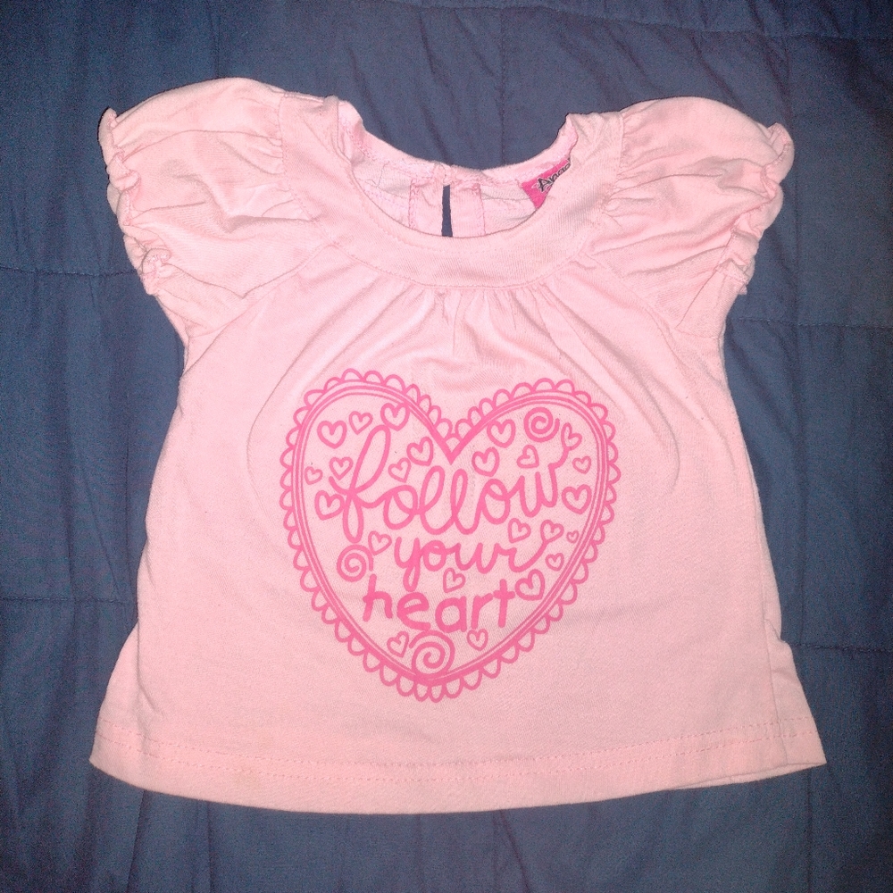 Angel Face Follow Your Heart Shirt Size 24 Months
